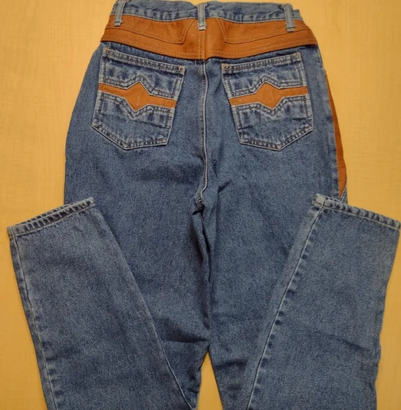 Vintage Retro 1980s Stefano International Western Denim Jeans - Picture 3 of 11